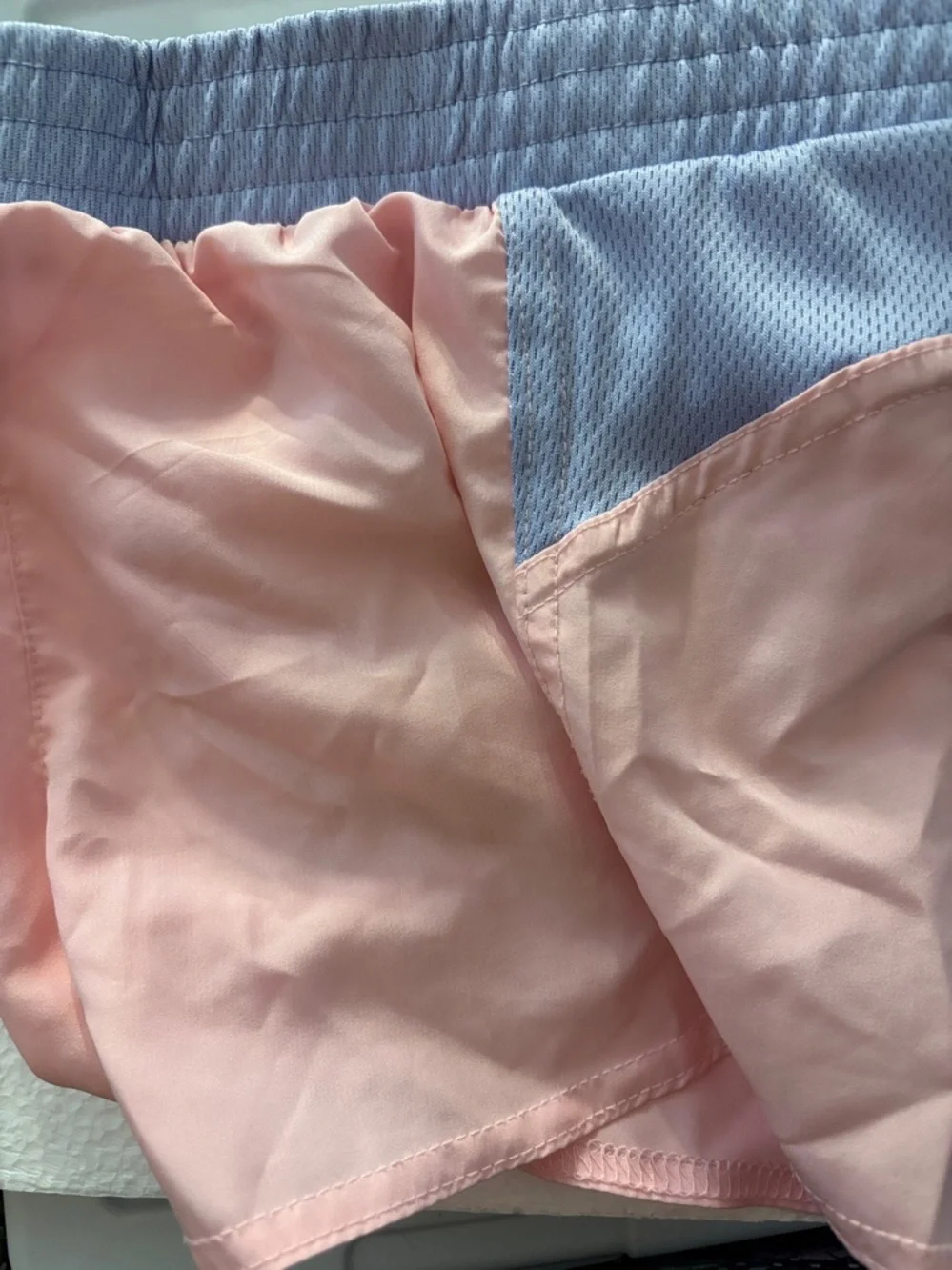 Girl’s Pink Shorts with Light Blue Detailing 2T